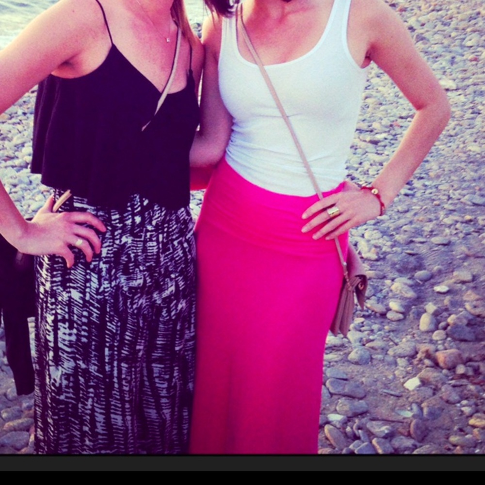 Pink Maxi Skirt